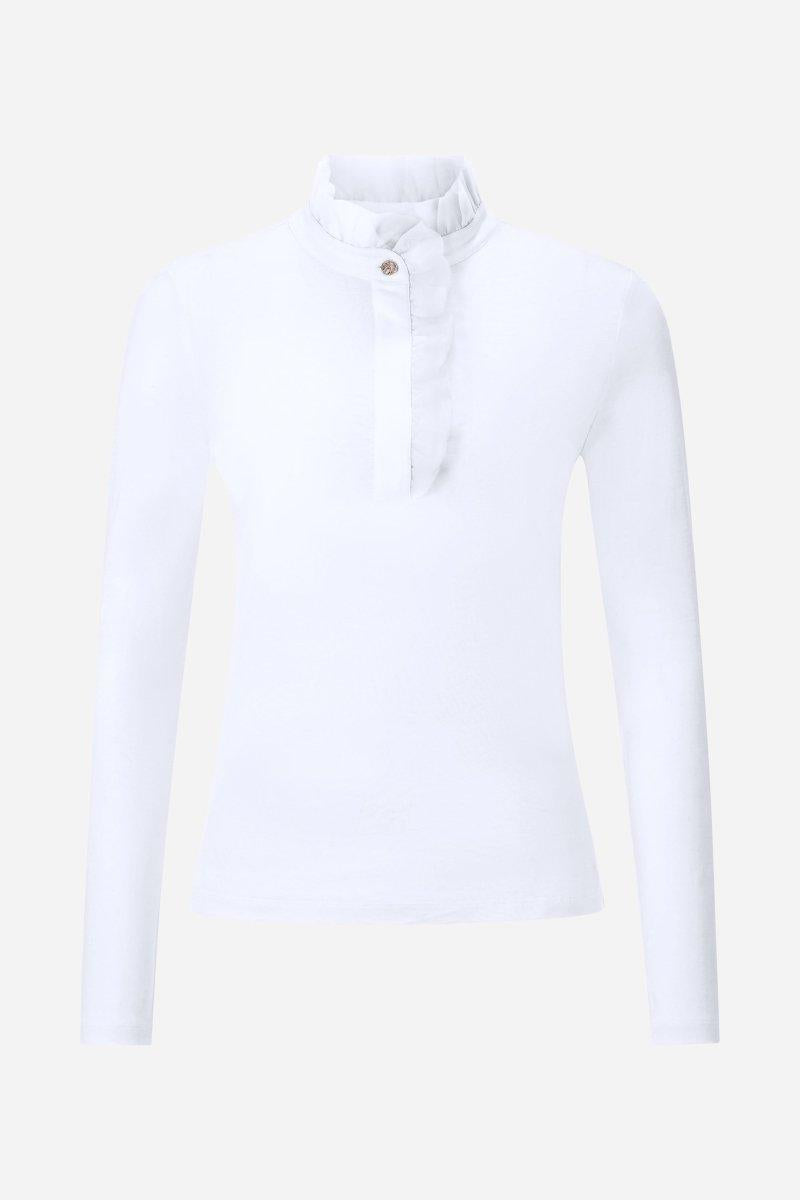 Longsleeve mit Rüschenkragen-Rich & Royal