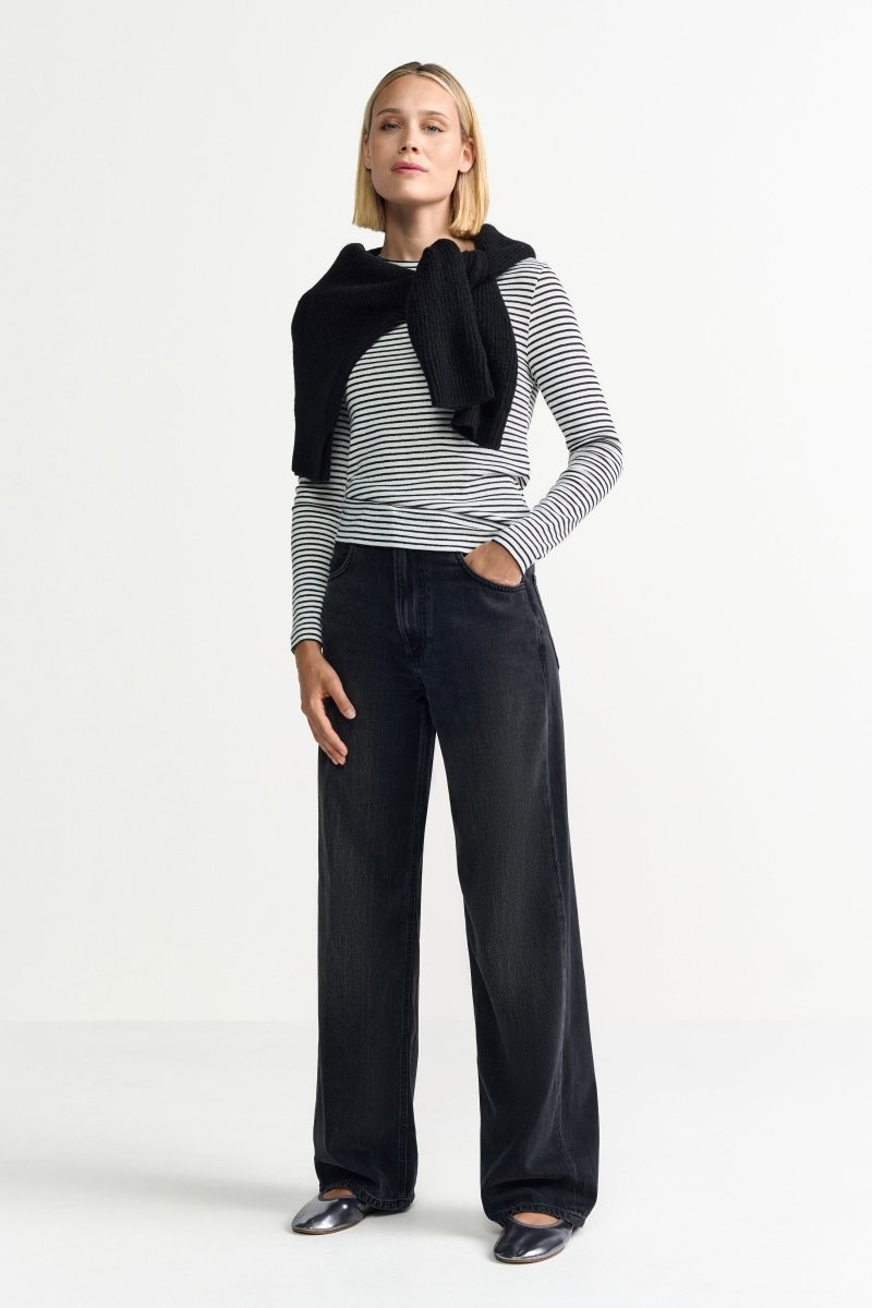 Gestreiftes Langarmshirt-Rich & Royal