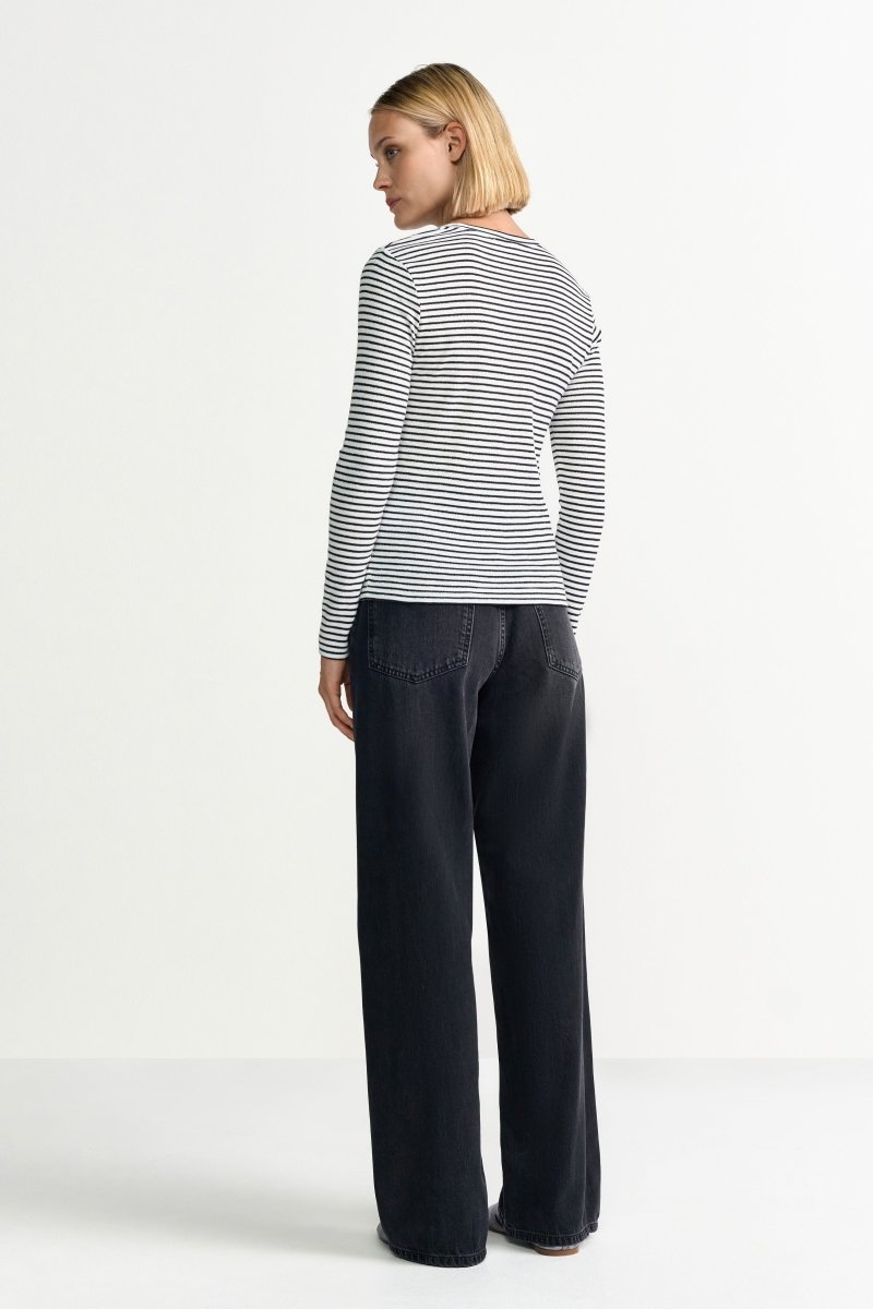 Gestreiftes Langarmshirt-Rich & Royal