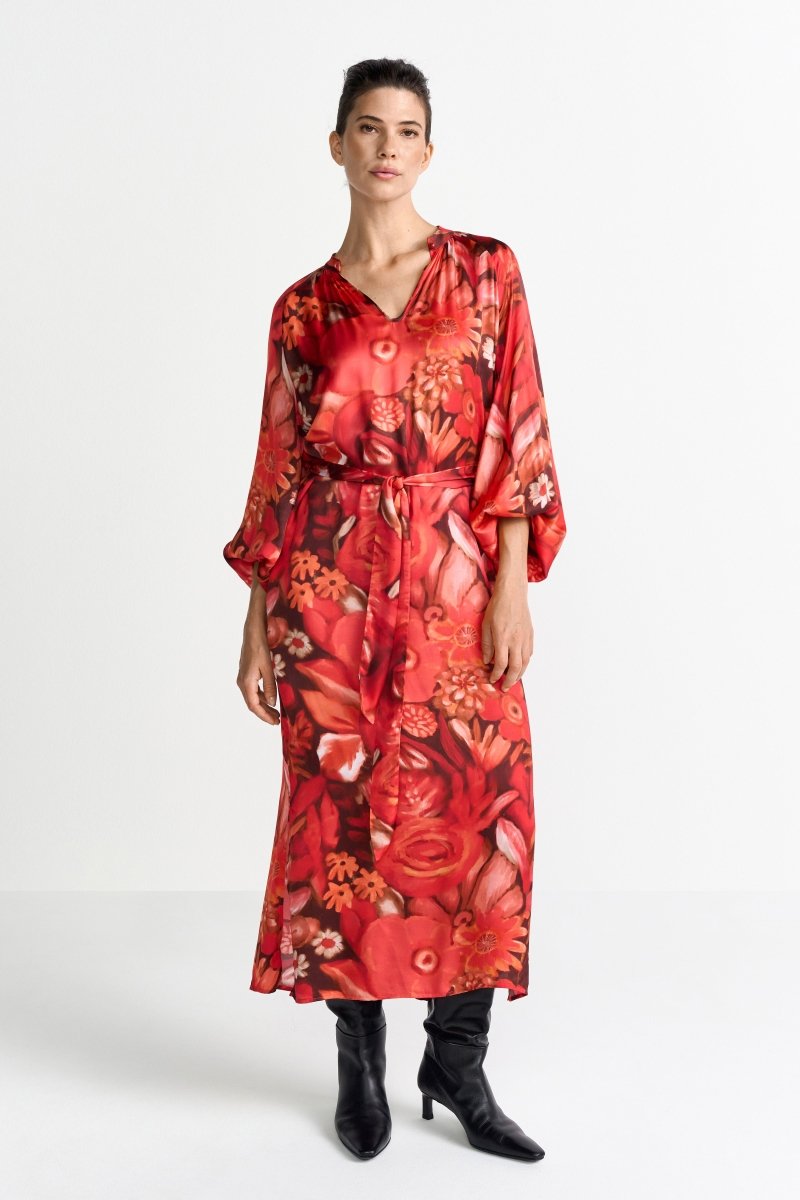 Blusenkleid mit Bindegürtel-Rich & Royal