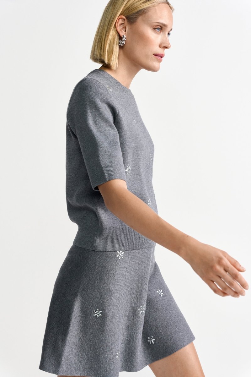 Minirock mit Glitzersteinen-Rich & Royal