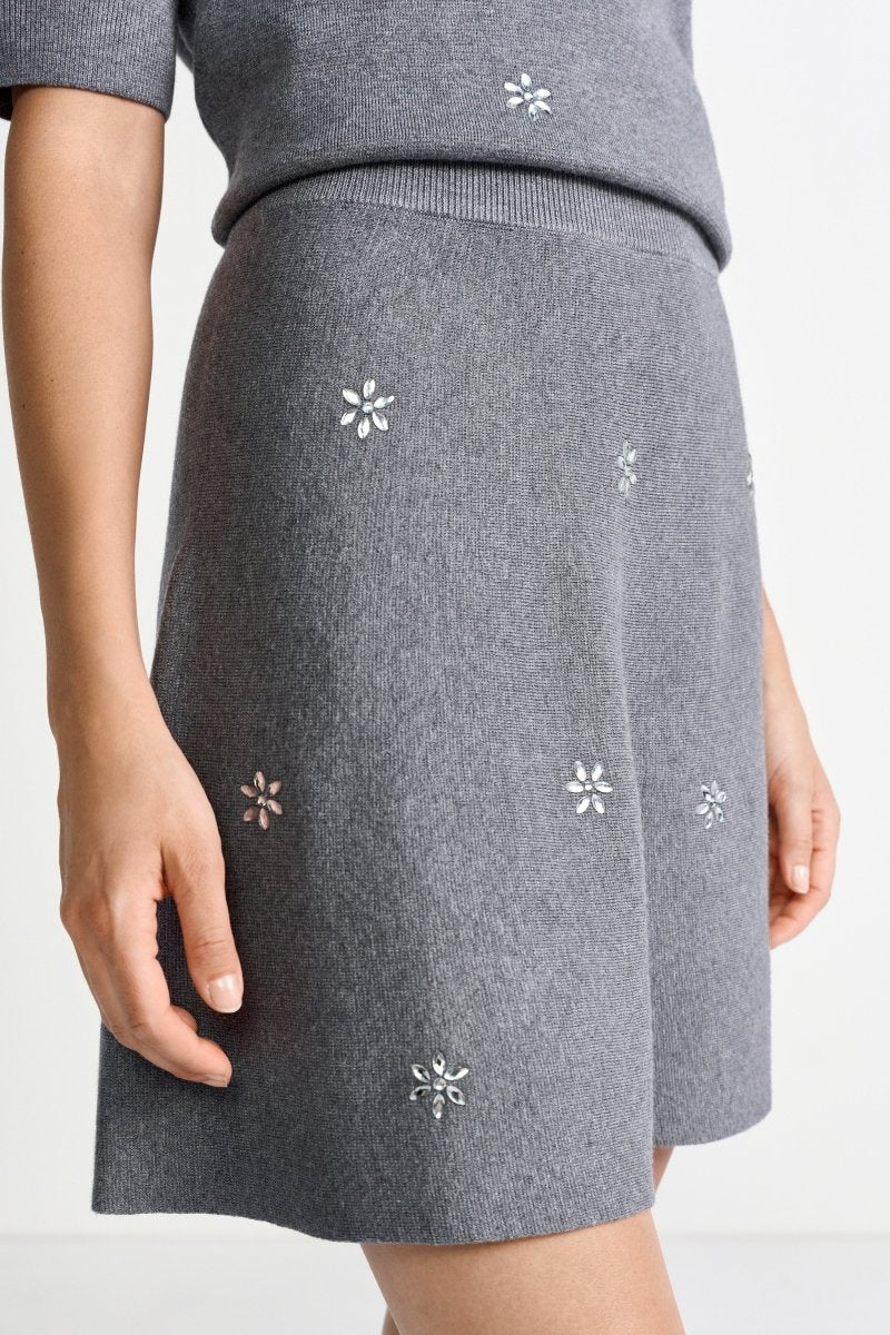 Minirock mit Glitzersteinen-Rich & Royal