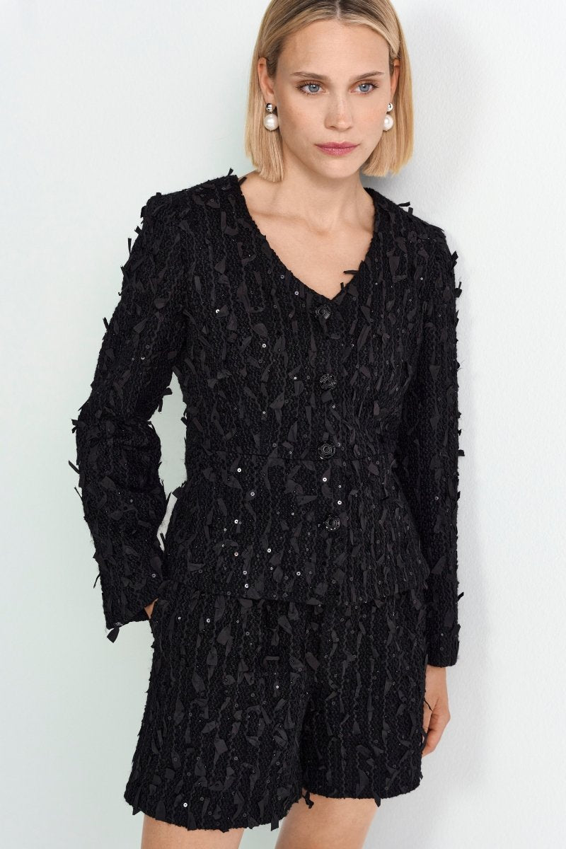 Shorts mit Pailletten-Rich & Royal