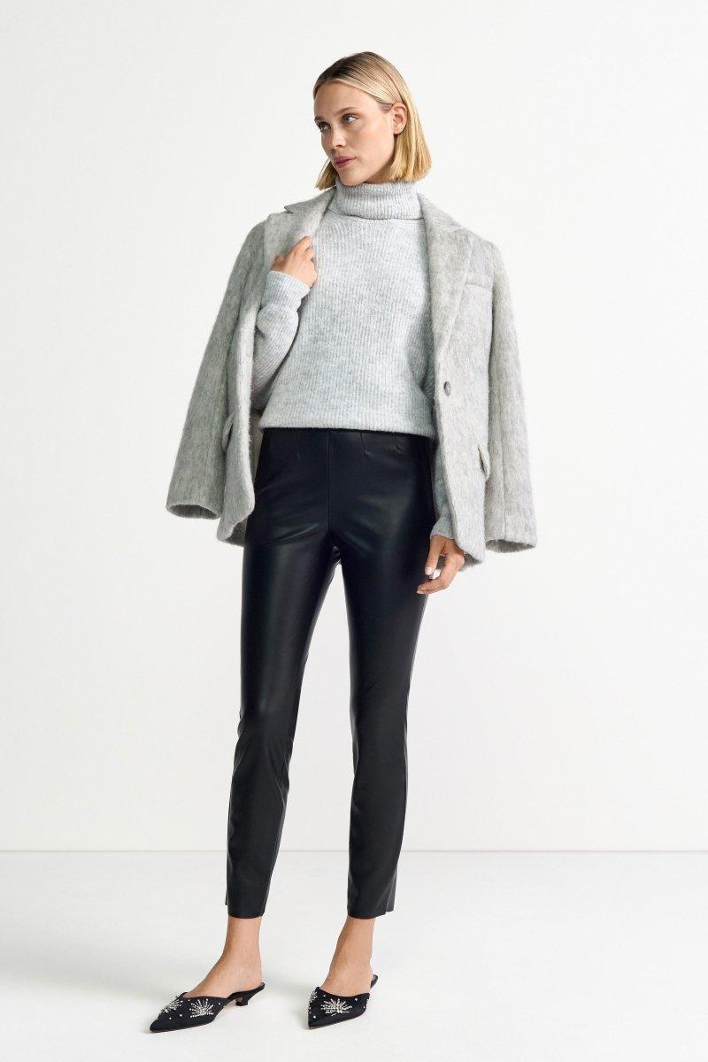 Slimfit-Hose in Lederoptik-Rich & Royal