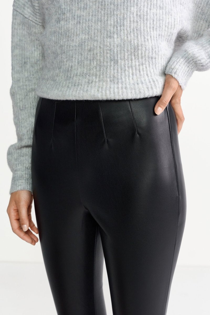 Slimfit-Hose in Lederoptik-Rich & Royal