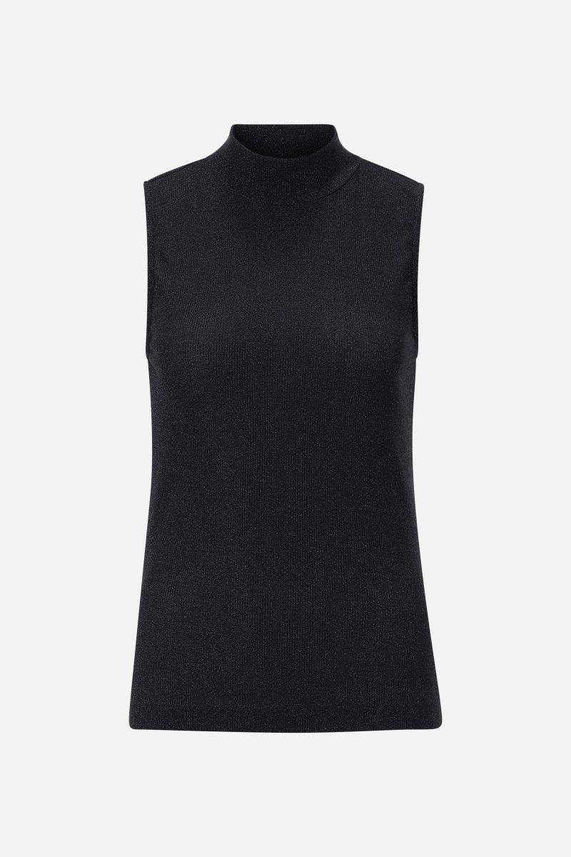 Rib-Top mit Glitzereffekt-Rich & Royal