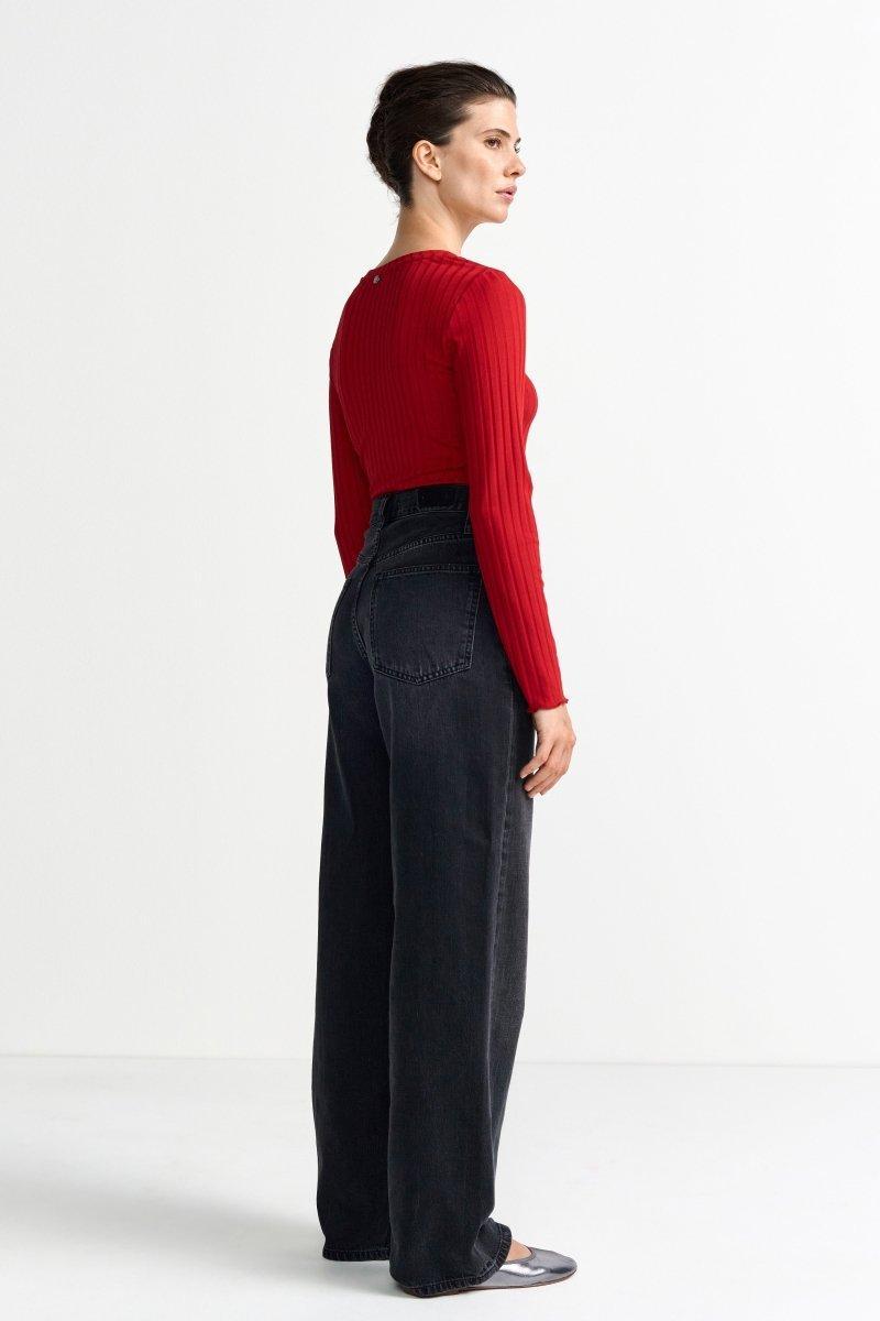 Geripptes Longsleeve-Rich & Royal