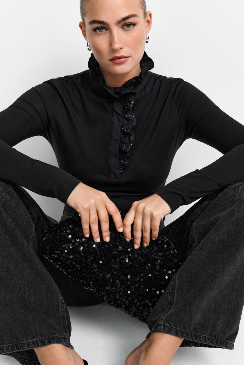 Longsleeve aus Lyocell-Mix-Rich & Royal