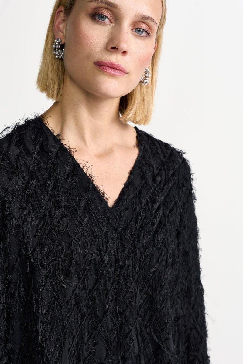 Festliches Kleid mit V-Ausschnitt-Rich & Royal