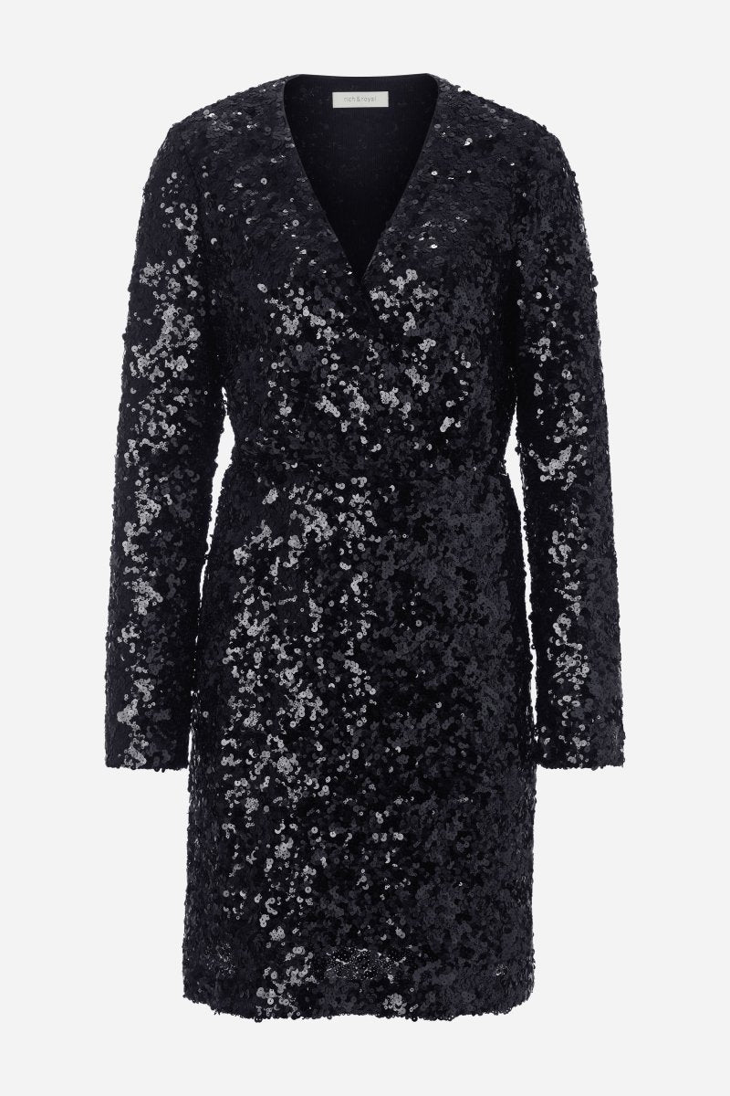 Schwarzes Paillettenkleid-Rich & Royal