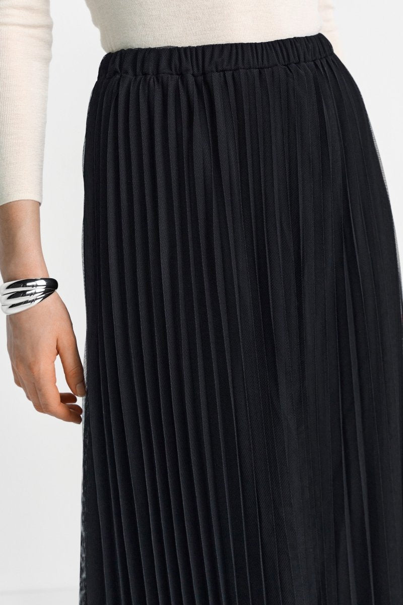 Plissierter Midirock-Rich & Royal