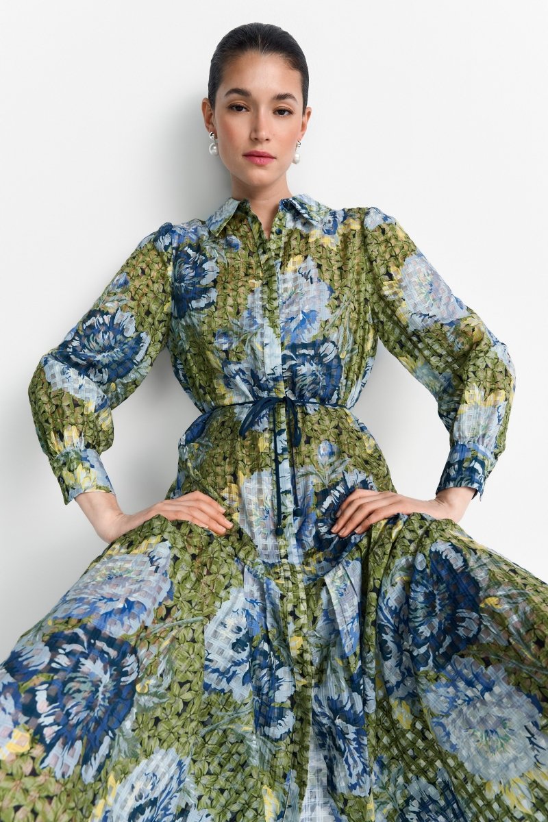 Hemdblusenkleid mit Print-Rich & Royal