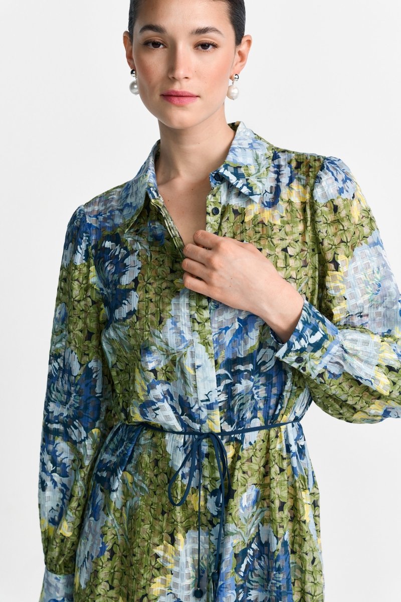 Hemdblusenkleid mit Print-Rich & Royal