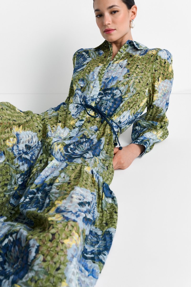 Hemdblusenkleid mit Print-Rich & Royal