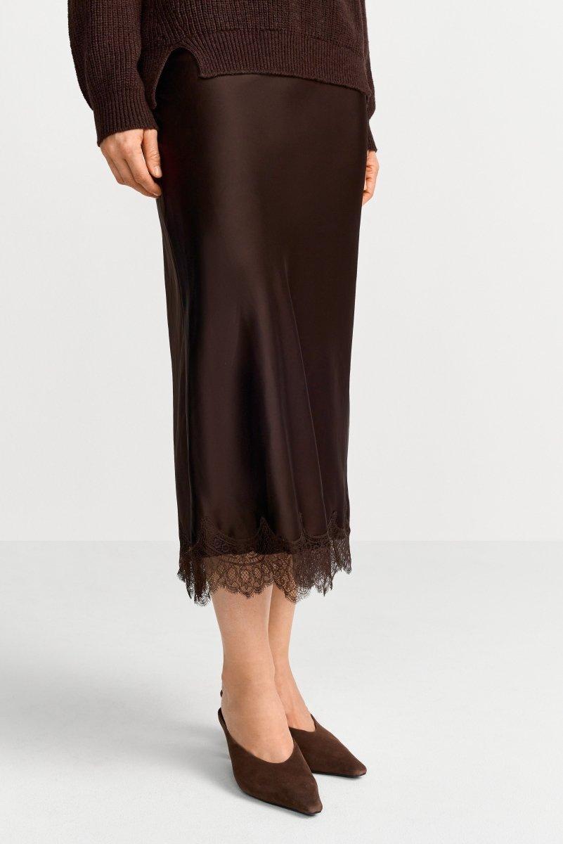 Satinrock mit Spitze-Rich & Royal