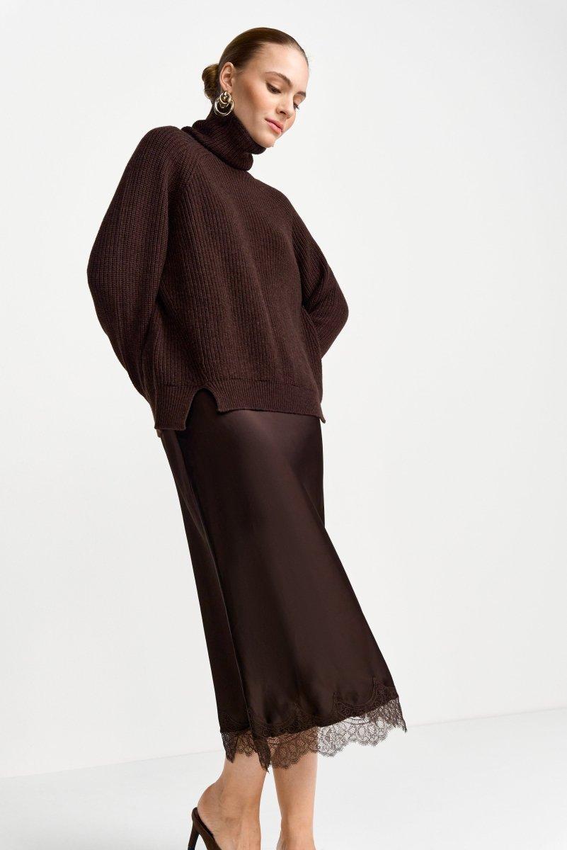 Satinrock mit Spitze-Rich & Royal