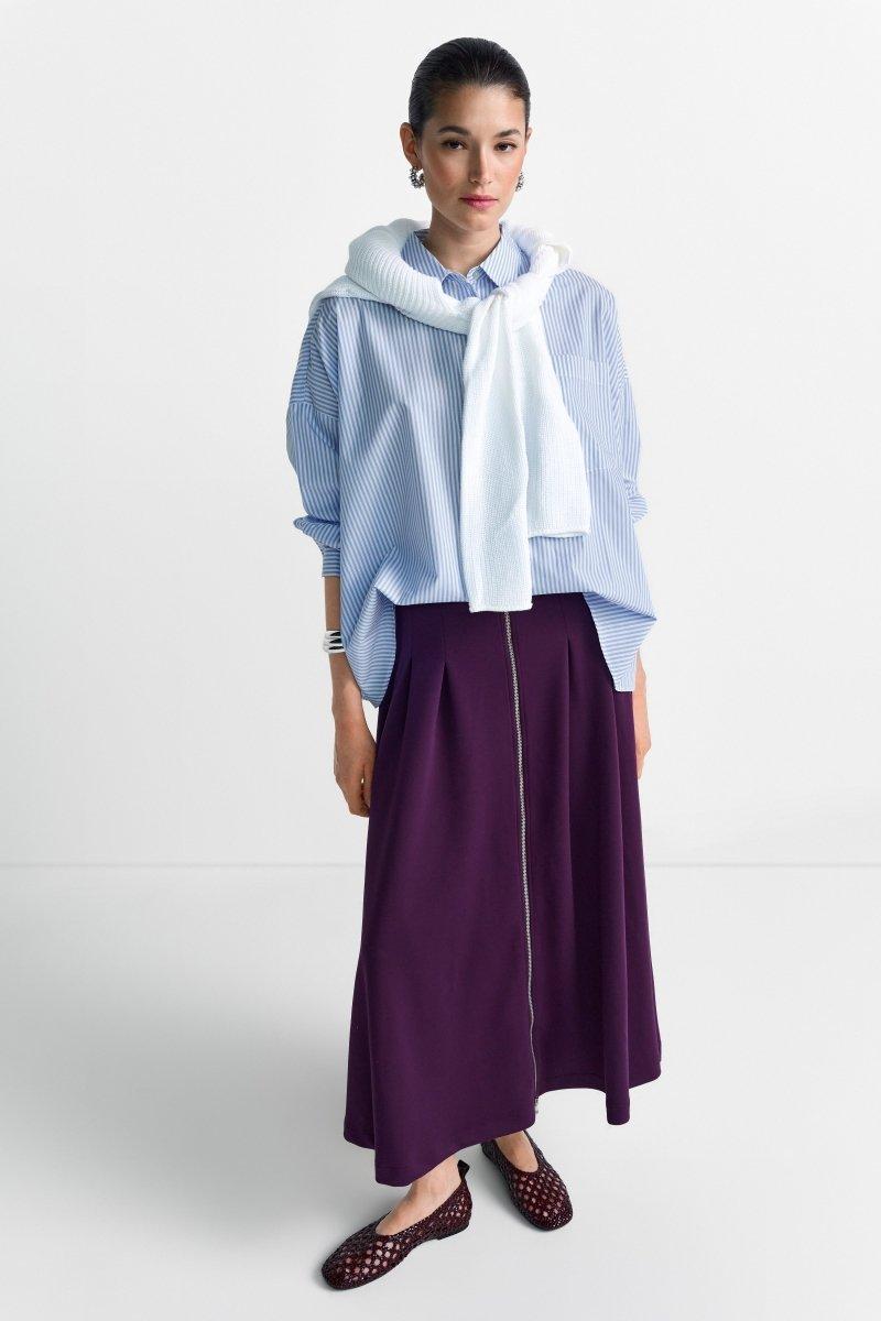 Midirock mit Reißverschluss-Rich & Royal