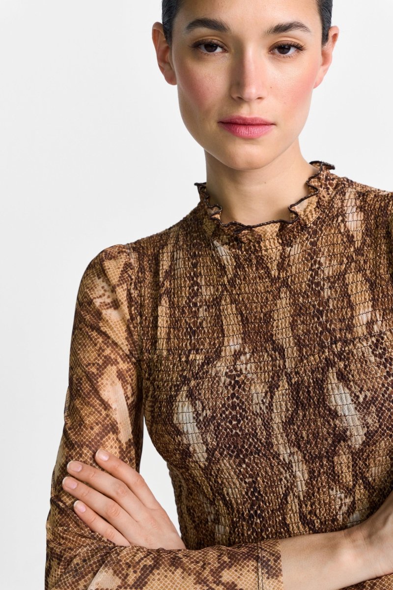 Maxikleid Python-Mesh-Rich & Royal