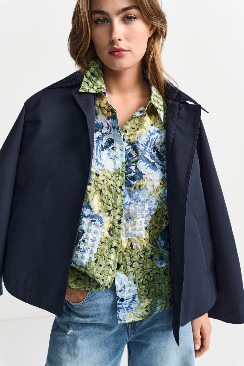 Hemdbluse mit Blumenprint-Rich & Royal