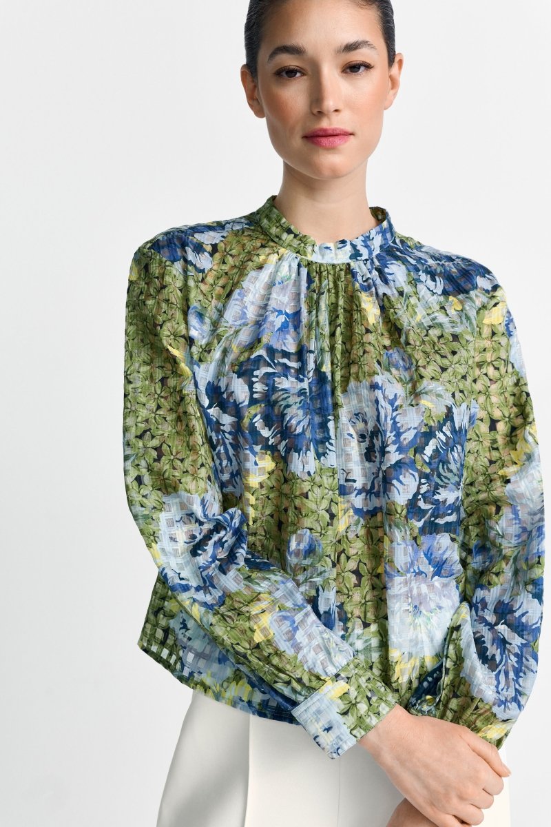 Chiffonbluse mit Blumenprint-Rich & Royal