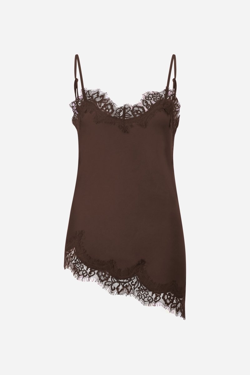 Spitzentop mit Spaghettiträgern-Rich & Royal