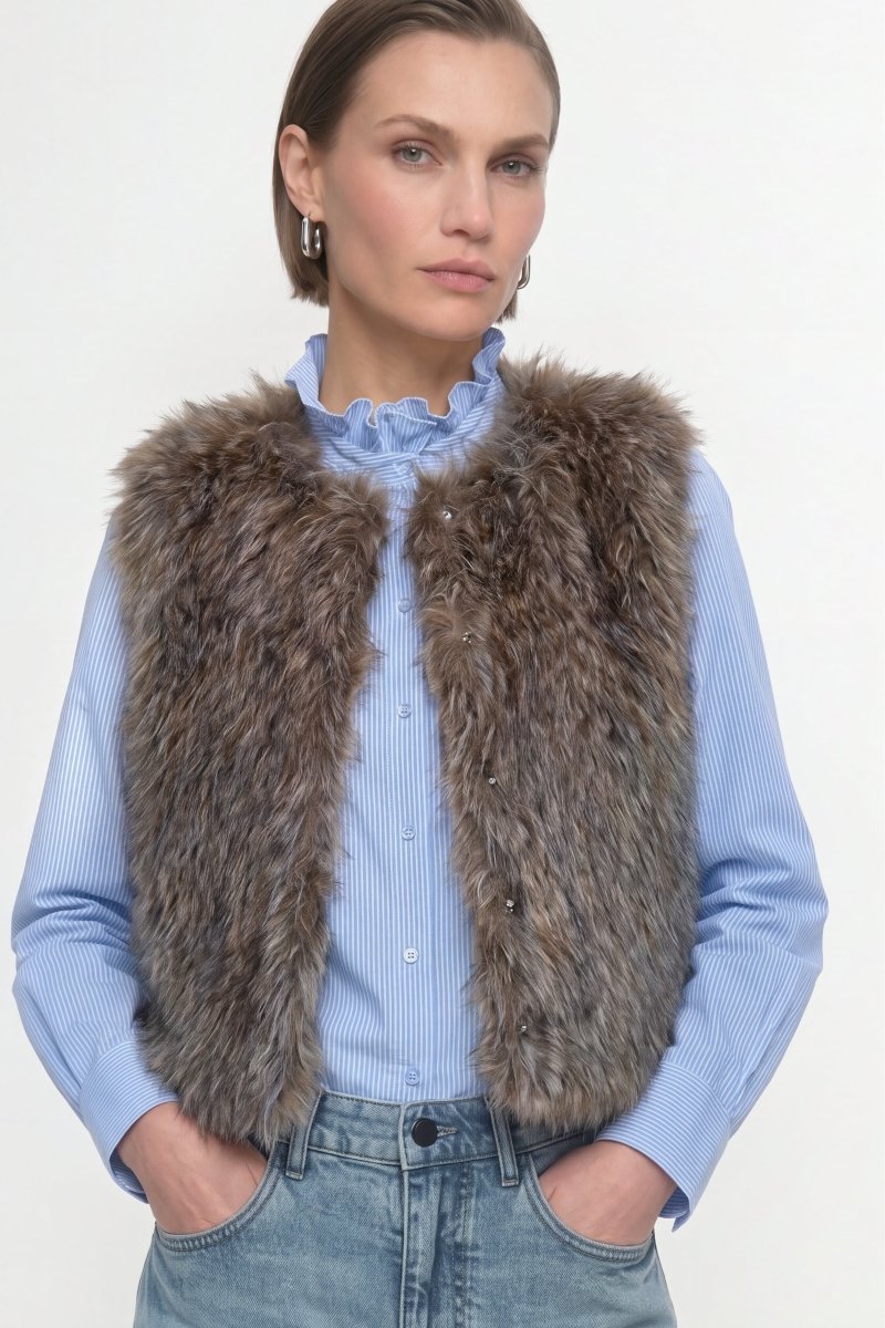Faux-Fur-Weste-Rich & Royal