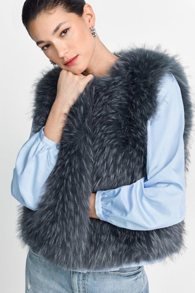 Faux-Fur-Weste-Rich & Royal
