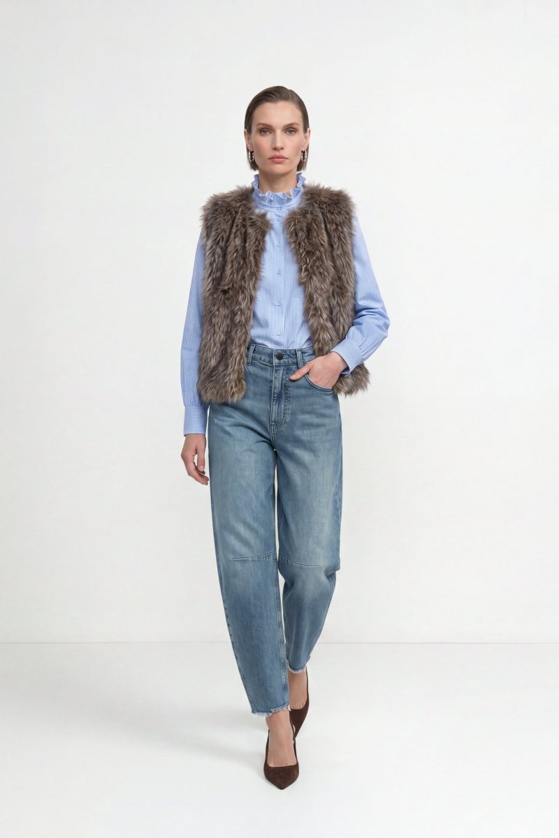 Faux-Fur-Weste-Rich & Royal