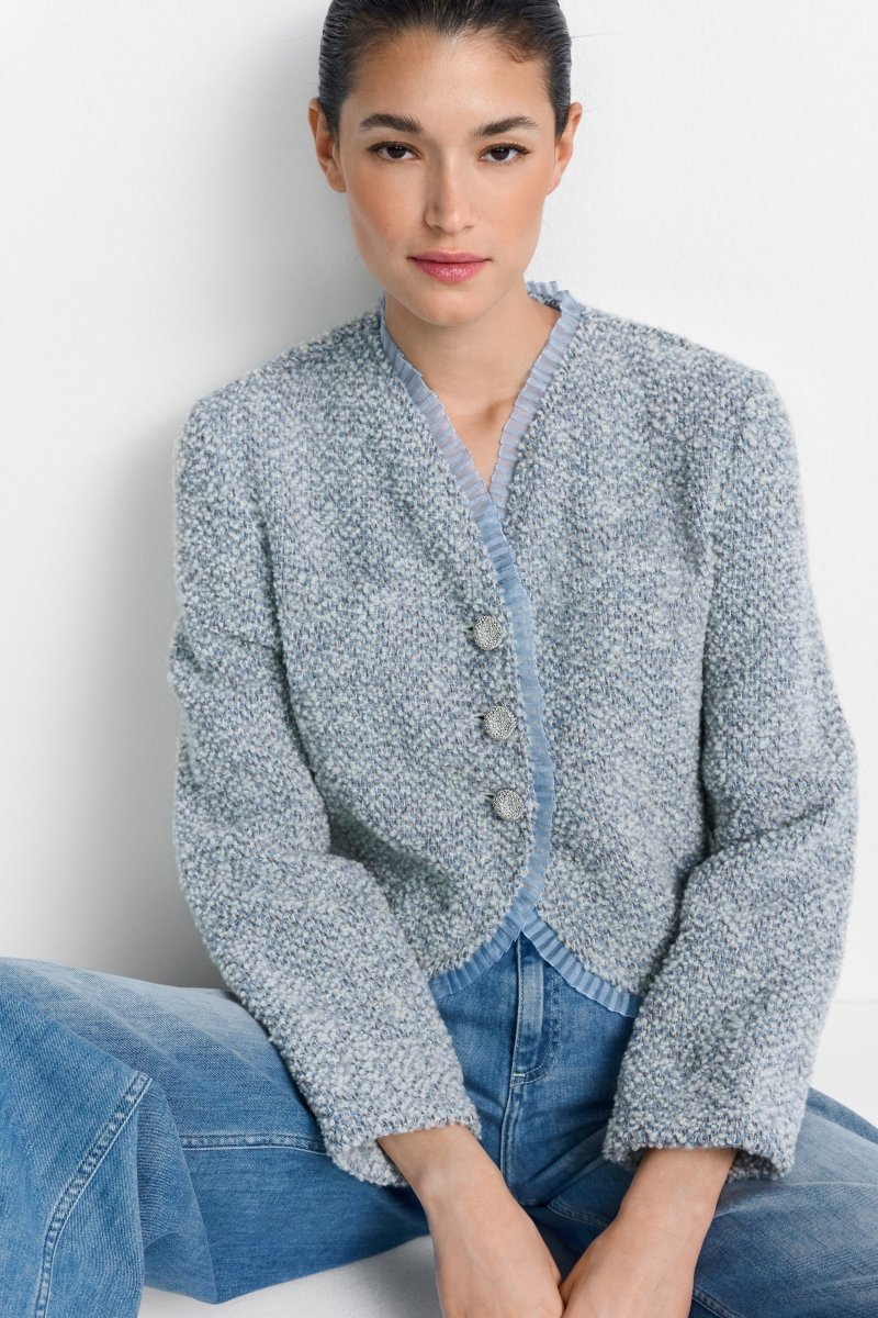 Bouclé-Jacke im Kimonostil-Rich & Royal