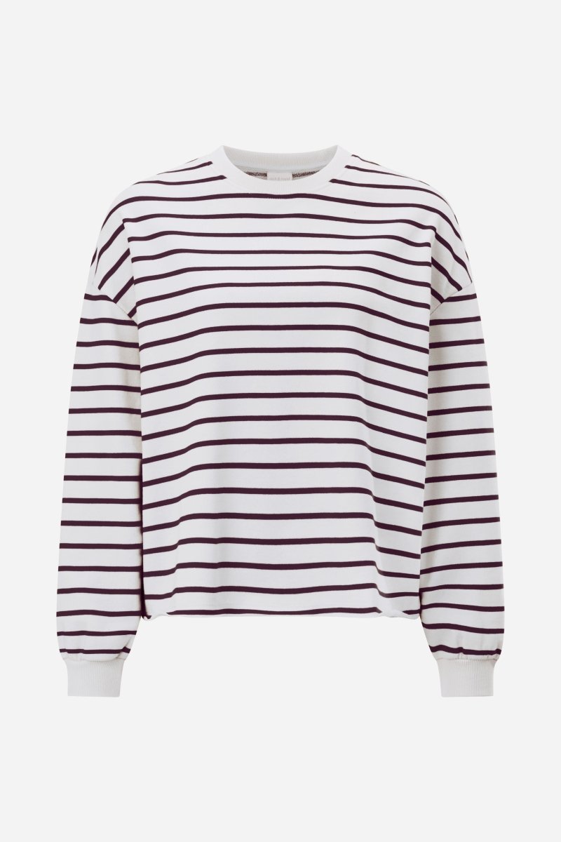 Gestreiftes Oversize-Sweatshirt-Rich & Royal