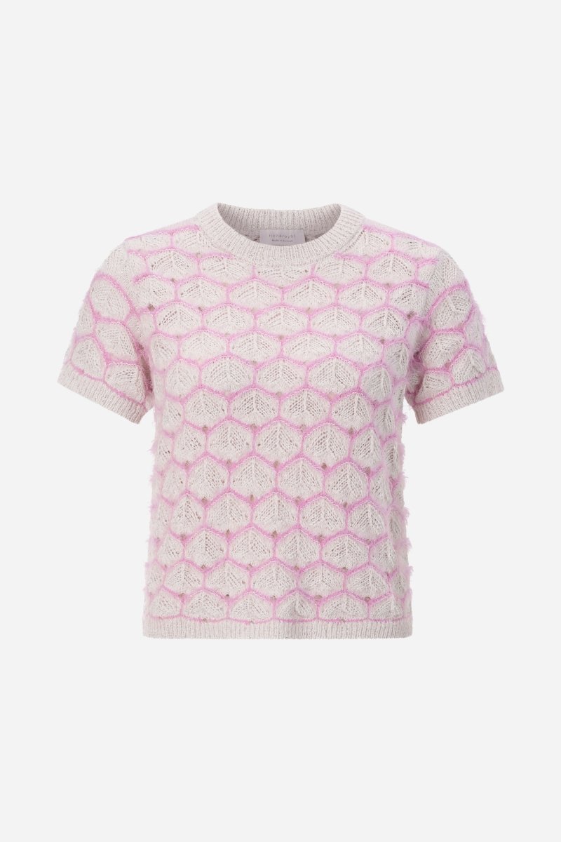 Kurzärmeliges Strickshirt-Rich & Royal