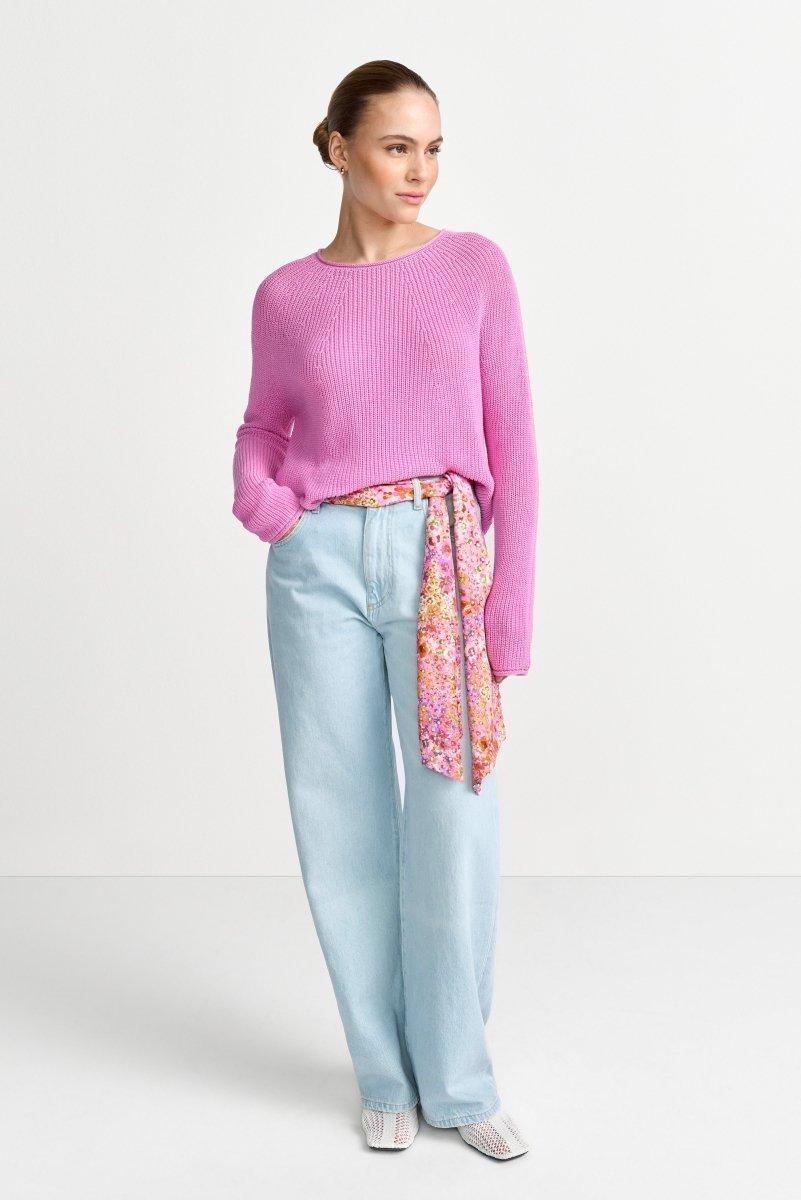 Rippstrickpullover mit Crewneck-Rich & Royal