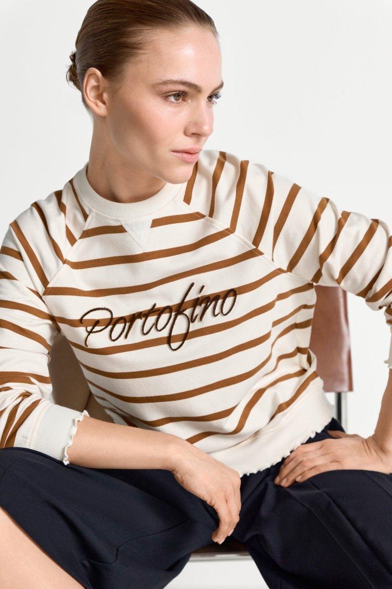 Gestreiftes Baumwoll-Sweatshirt-Rich & Royal