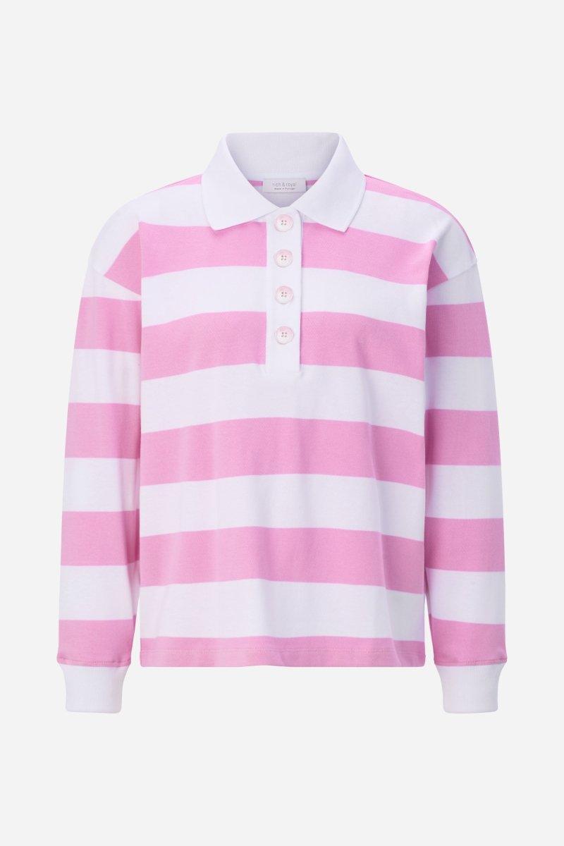 Gestreifter Polo-Sweater-Rich & Royal