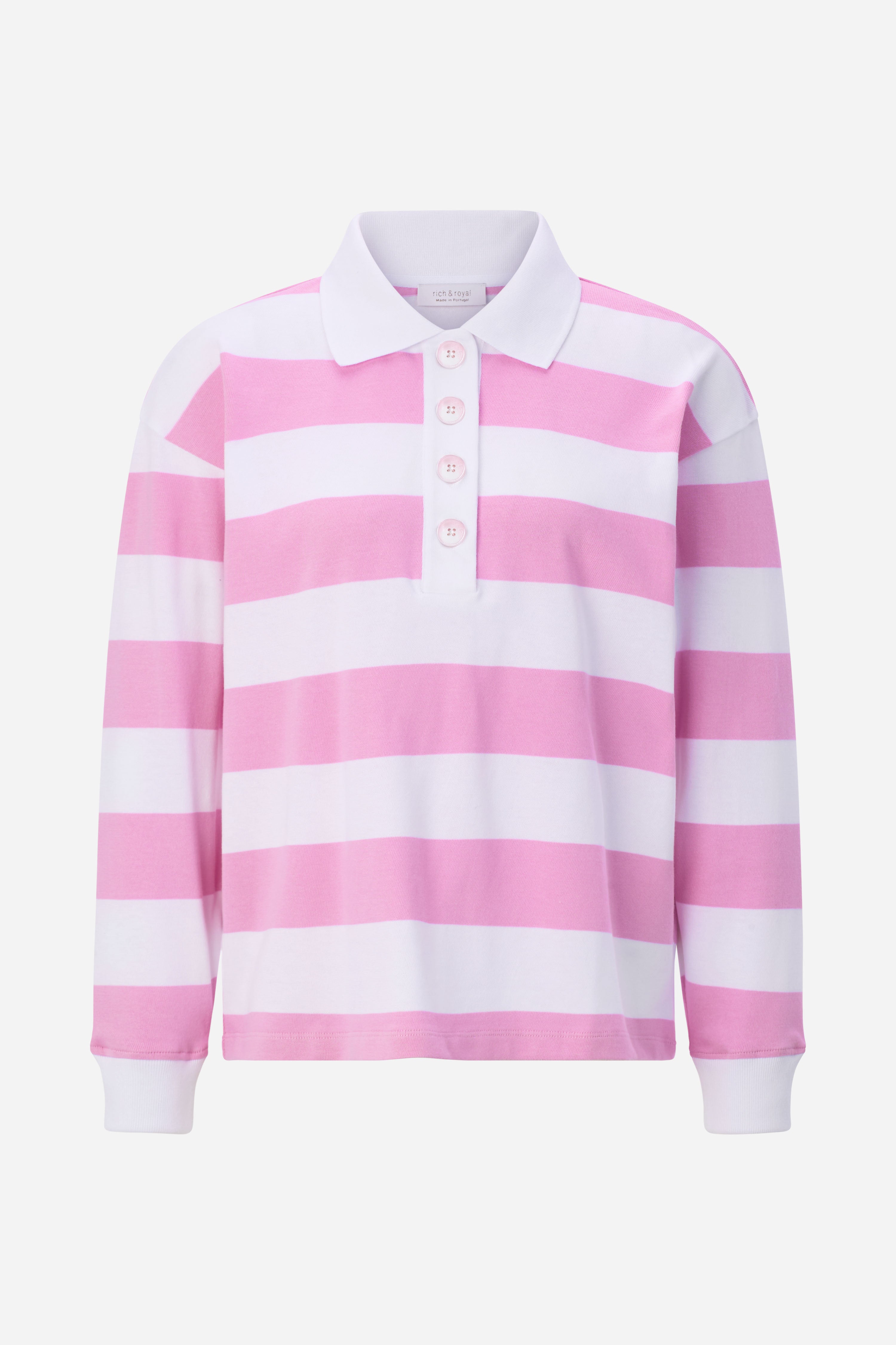 Gestreifter Polo-Sweater-Rich & Royal