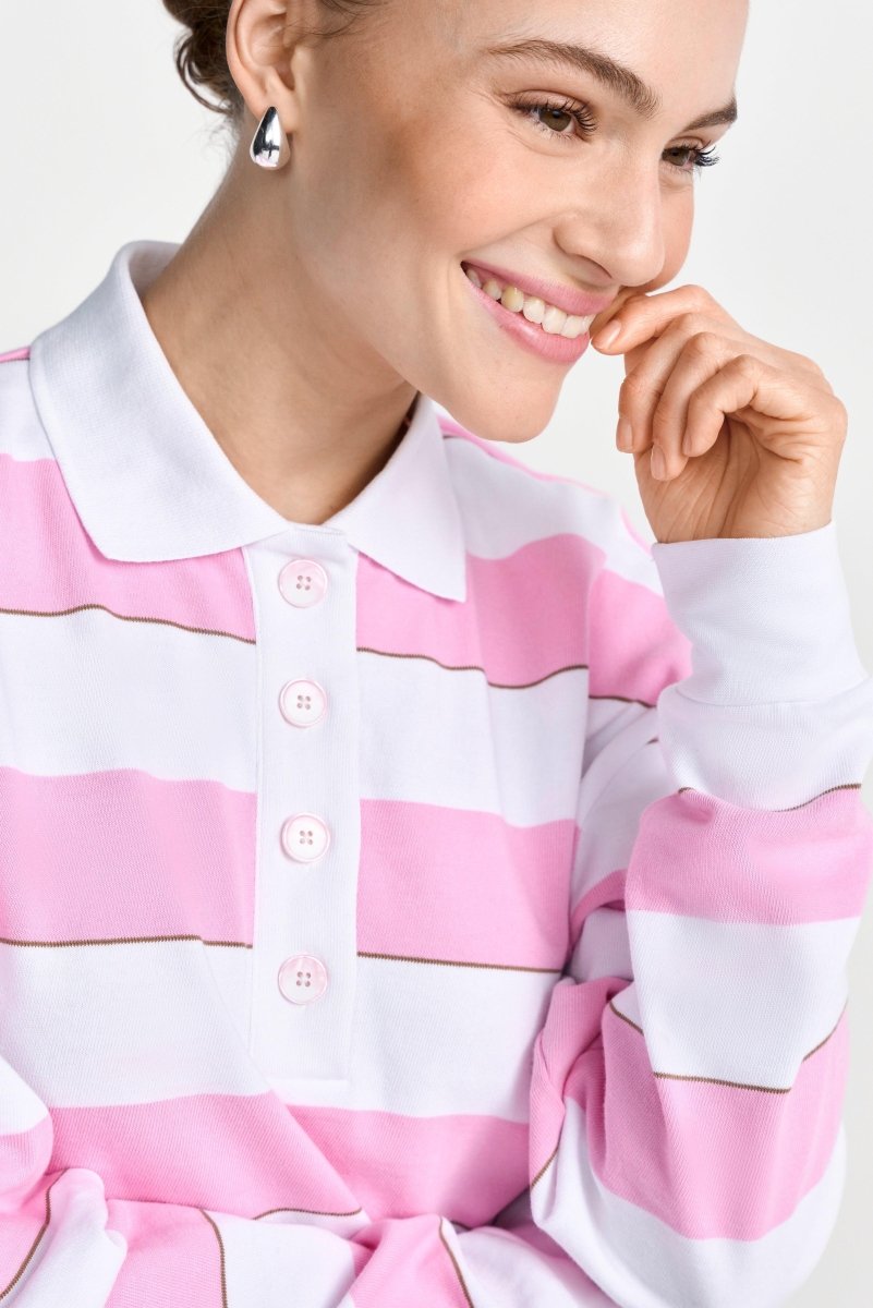 Gestreifter Polo-Sweater-Rich & Royal