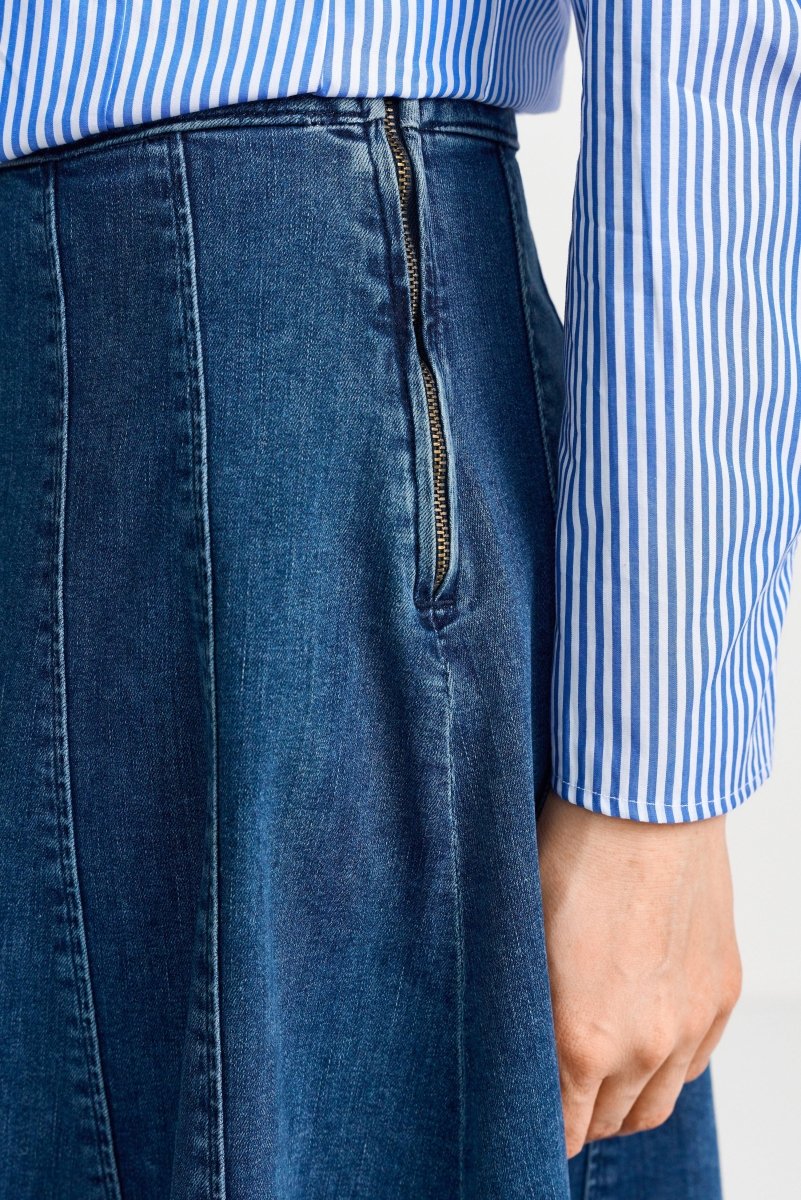 Ausgestellter Jeansrock-Rich & Royal