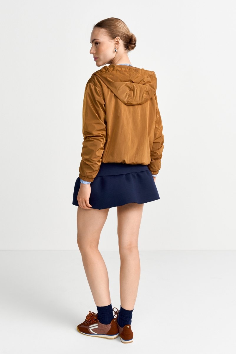 Scuba-Miniskort mit Volantsaum-Rich & Royal