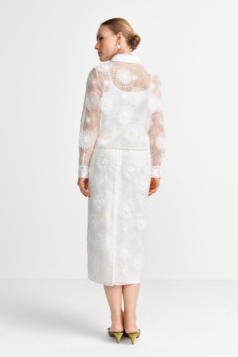 Transparente Organza-Bluse-Rich & Royal