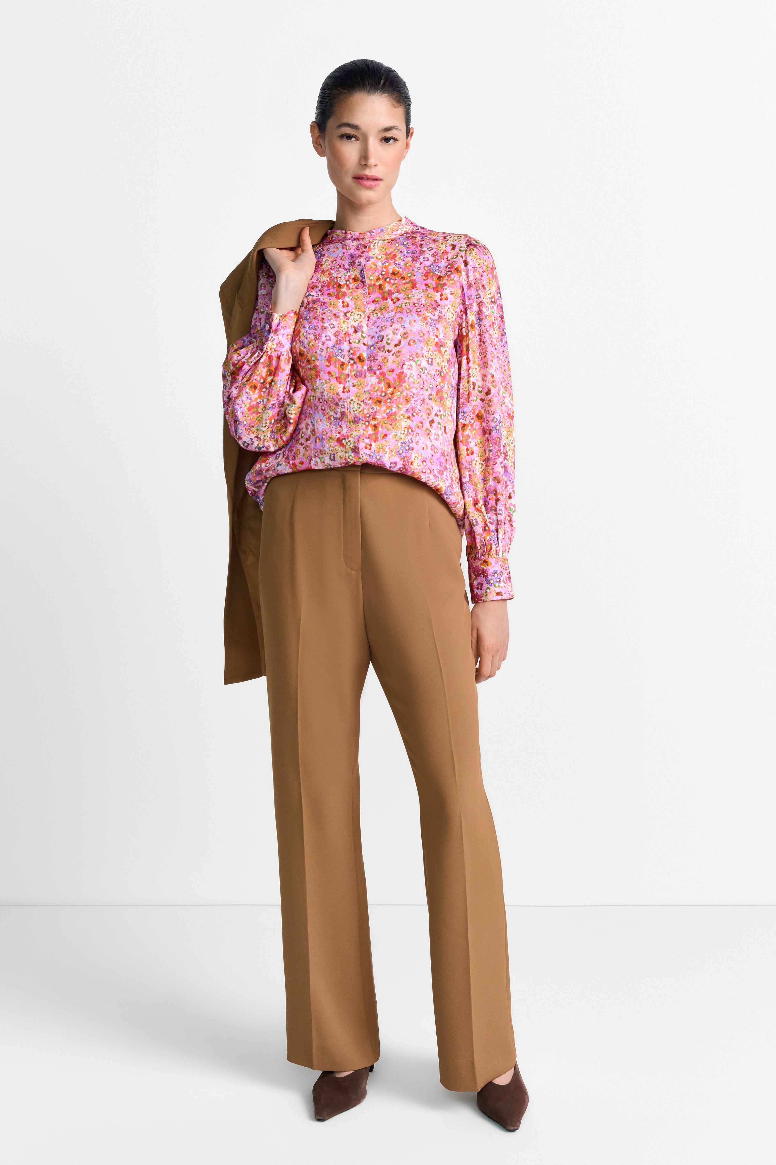 Viskosebluse mit Blumenprint-Rich & Royal