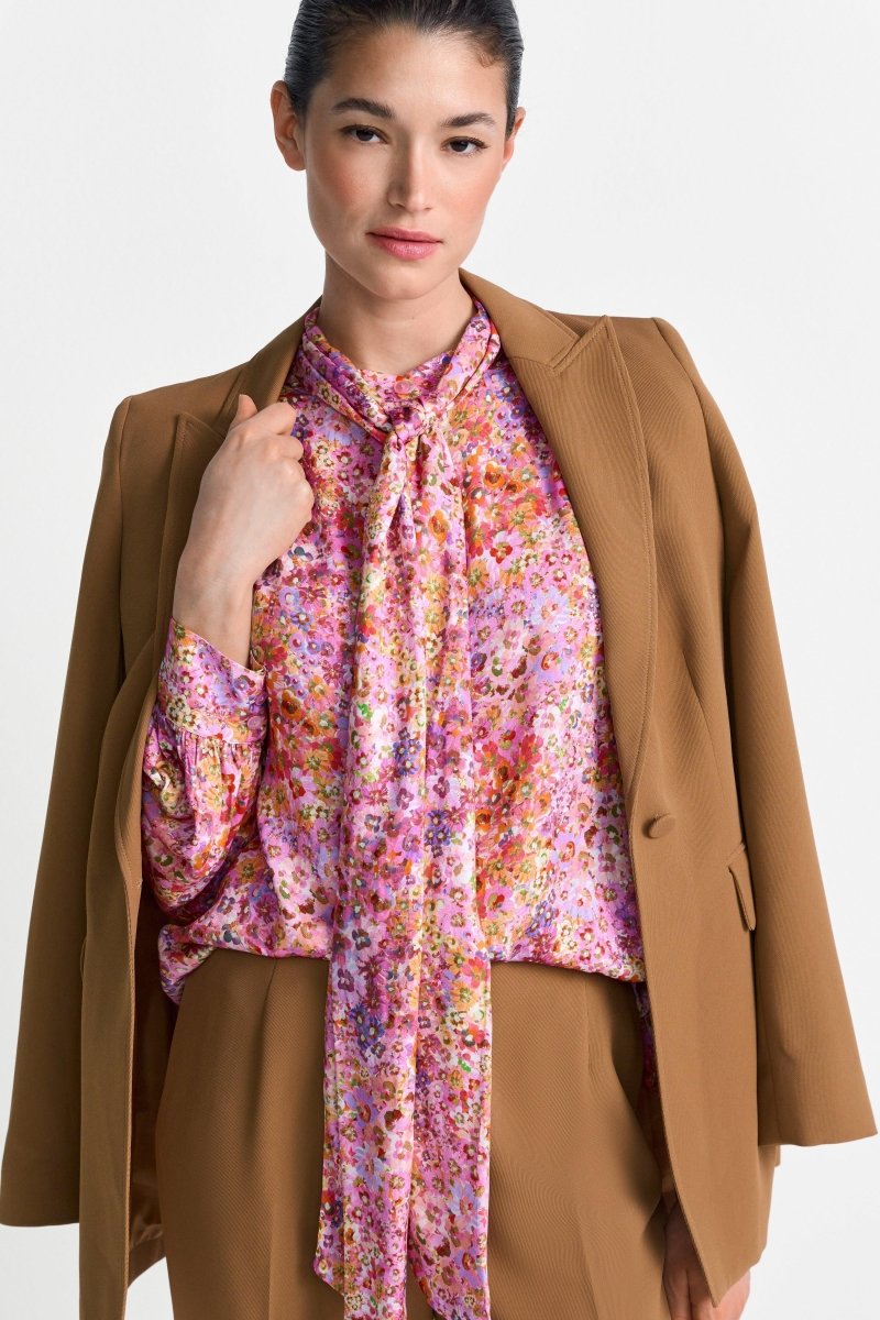 Viskosebluse mit Blumenprint-Rich & Royal