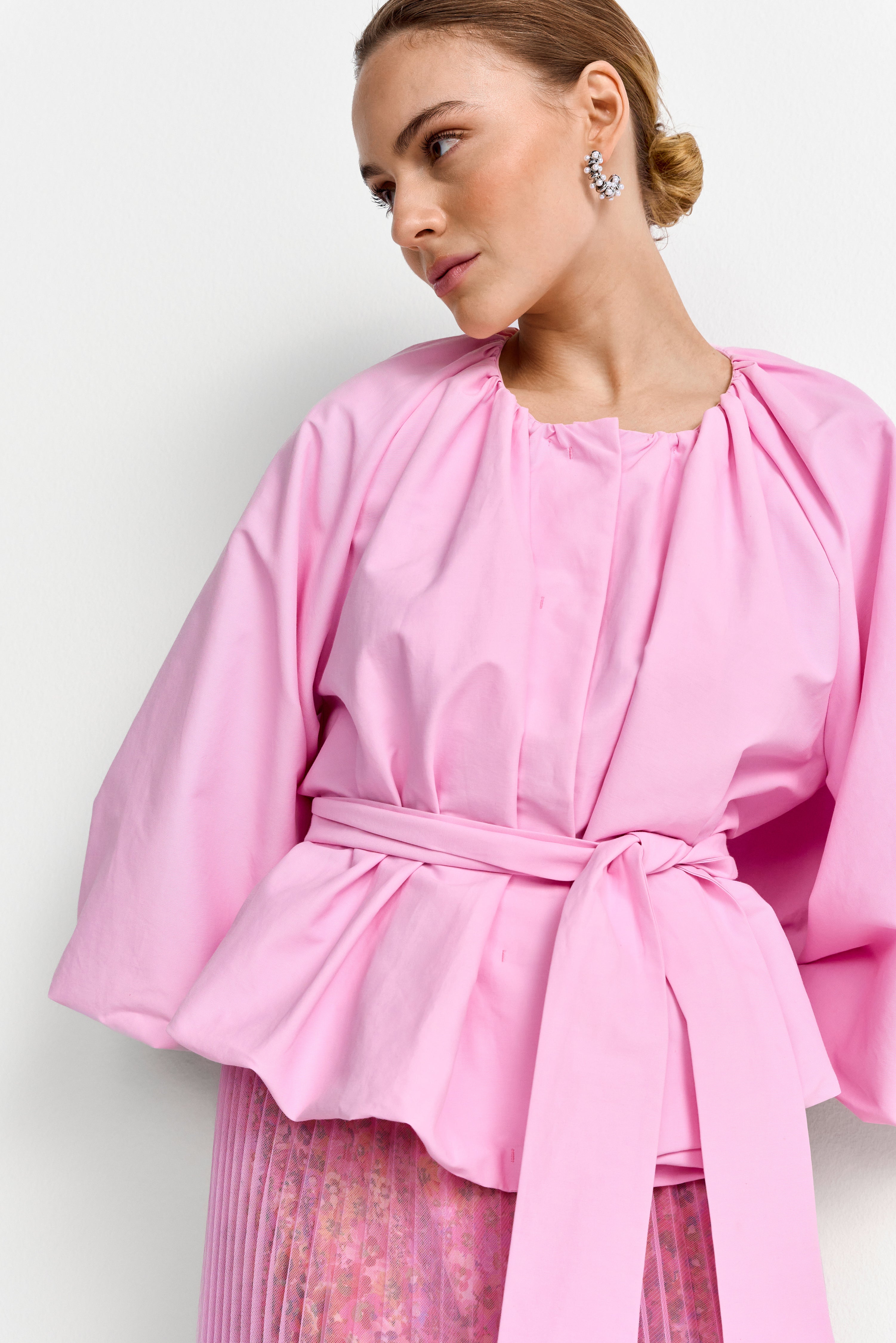 Wickelbluson aus Baumwollmix-Rich & Royal