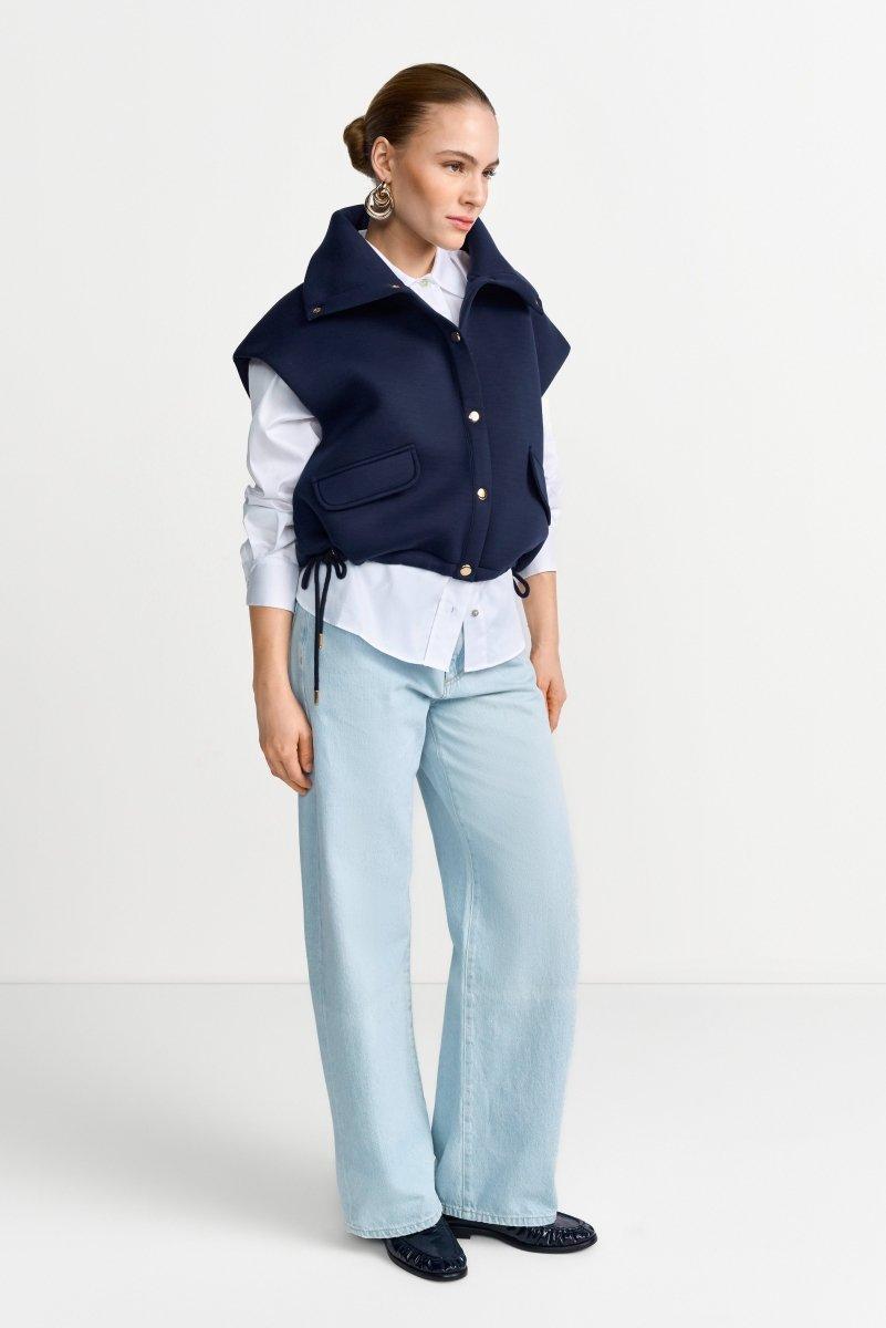 Weste aus Scuba-Jersey-Rich & Royal