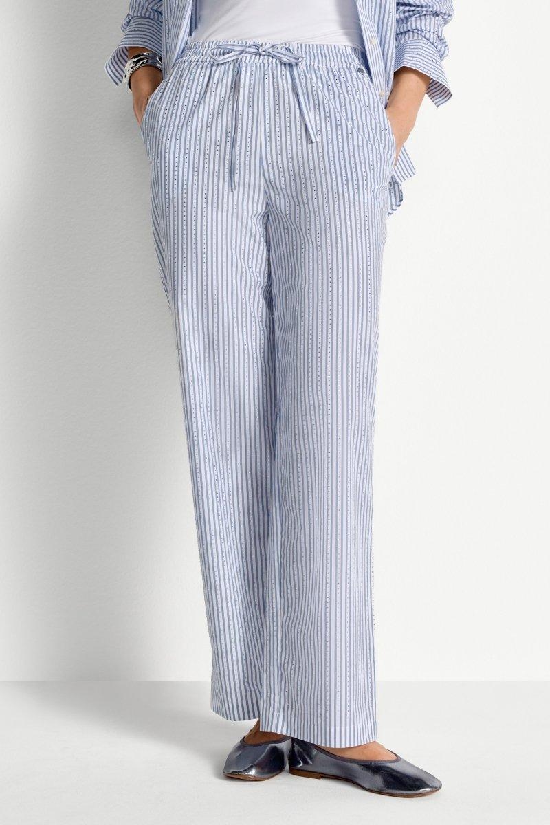 Gestreifte Hose mit Strass-Rich & Royal