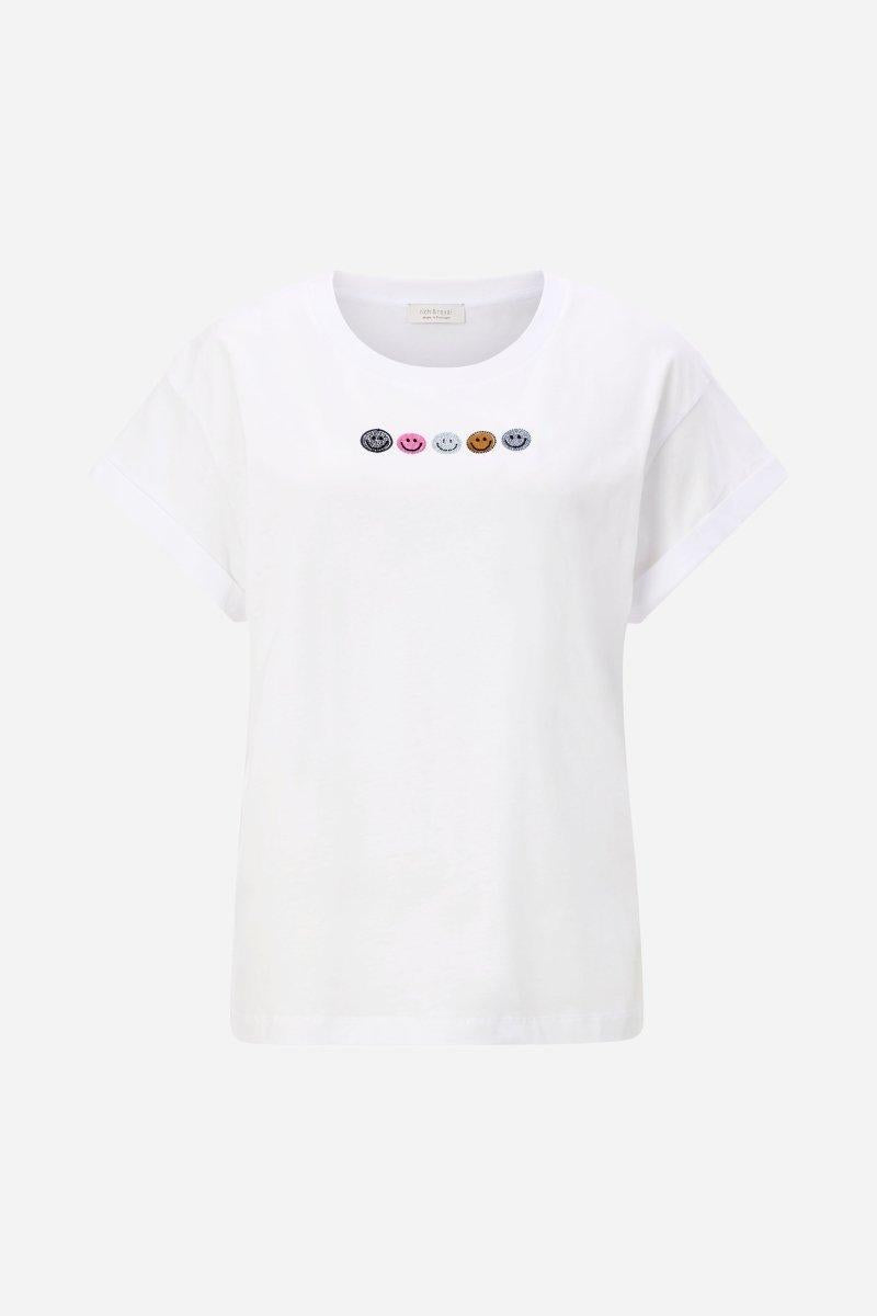 Weißes T-Shirt aus Baumwolle-Rich & Royal