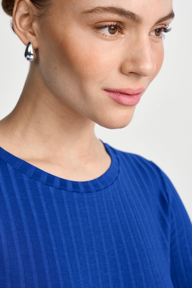 Longsleeve mit Rippstruktur-Rich & Royal