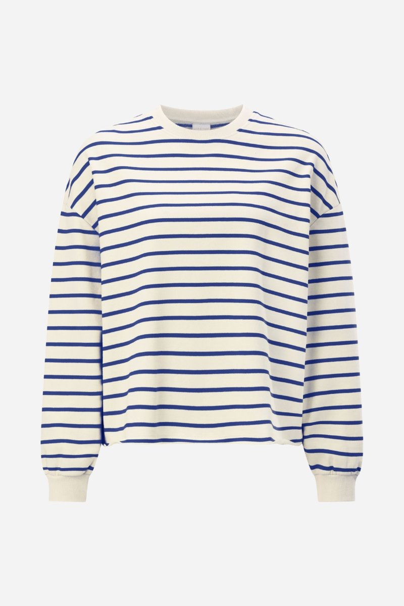 Gestreiftes Oversize-Sweatshirt-Rich & Royal