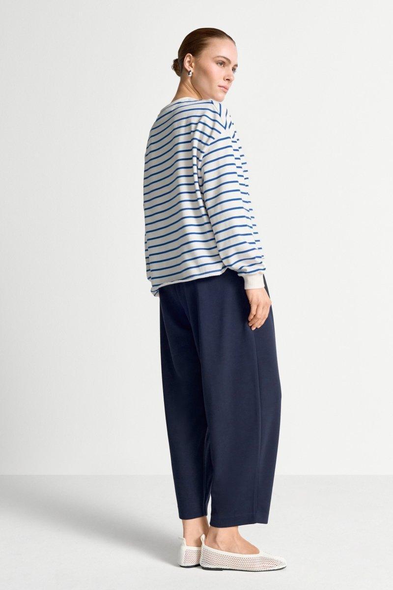 Gestreiftes Oversize-Sweatshirt-Rich & Royal