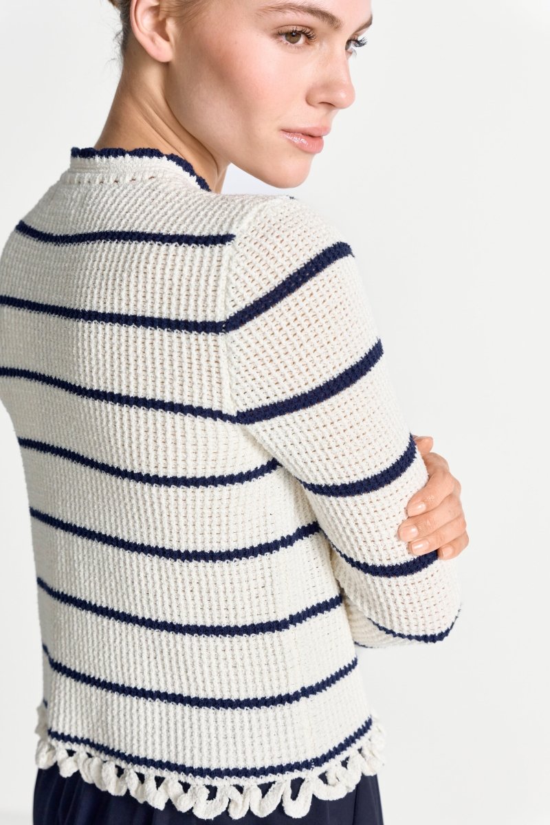 Gestreifter Cardigan-Rich & Royal