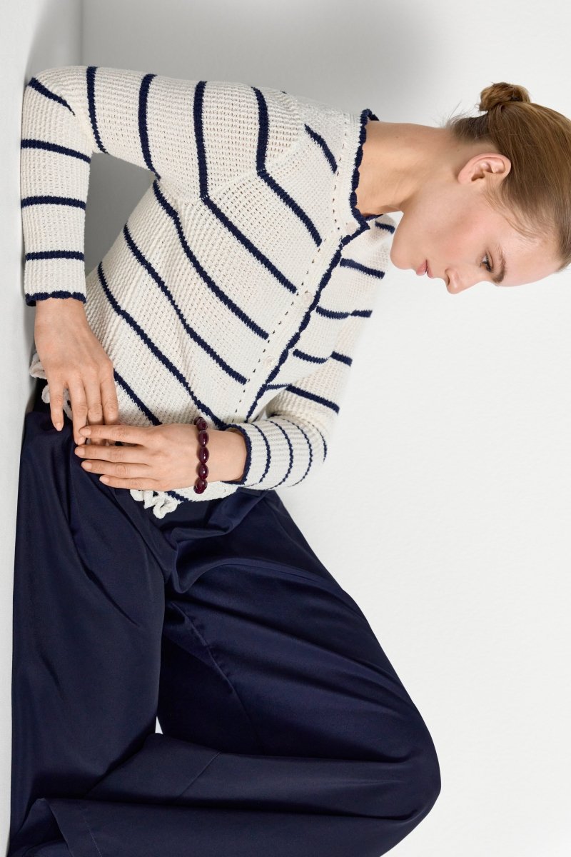 Gestreifter Cardigan-Rich & Royal